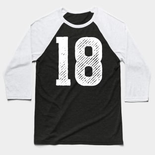 Rough Number 18 Baseball T-Shirt